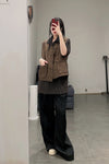 Aviva Jifei Xue single buckle vest SS23-SBCV-ACP bronze color PAJX3